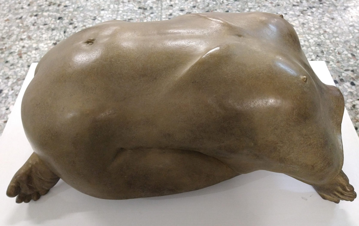 Novello Finotti, Senza titolo (2013; bronzo, 43 x 73 x 31 cm)
