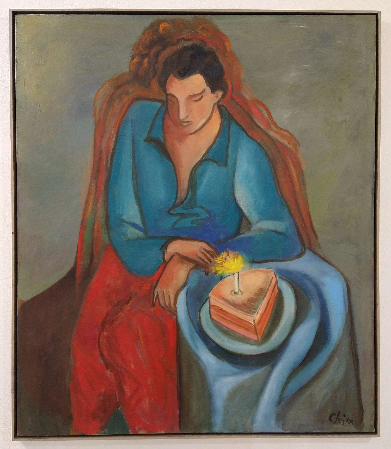 Sandro Chia, Senza titolo (2000; olio su tela, 140 x 120 cm)
