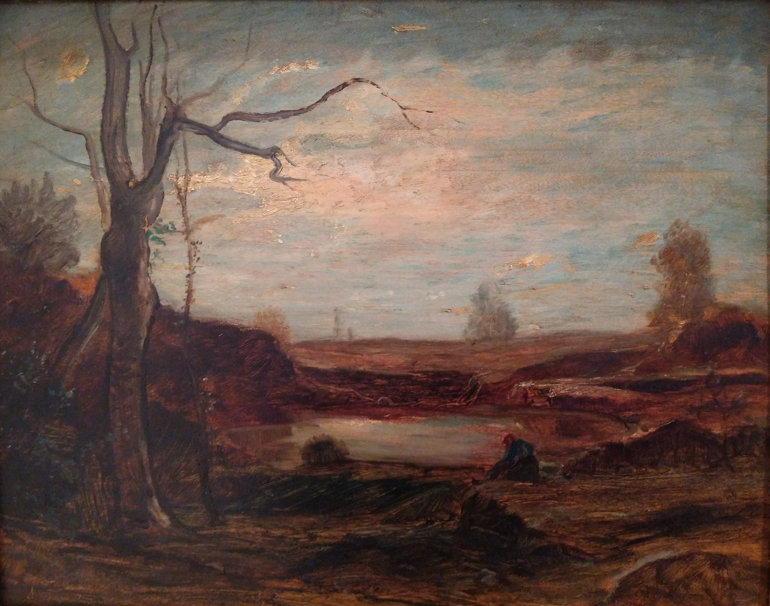 Antonio Fontanesi, Paesaggio (olio su tela; Varallo, Pinacoteca Civica)
