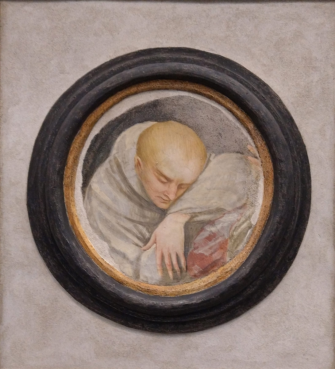 Gaudenzio Ferrari, Testa di frate Leone (1507-1509 circa; affresco staccato a massello; Varallo, Pinacoteca Civica)
