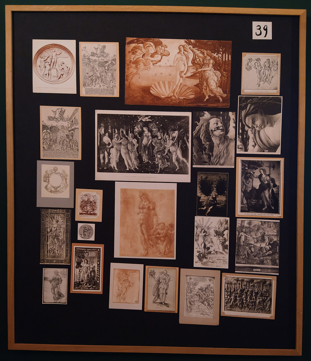 Aby Warburg, Bilderatlas Mnemosyne, Tavola 39 (1929; ricostruzione a cura di Axel Hell e Robert Ohrt, 2020)
