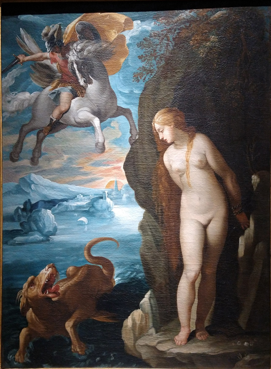 Cavalier d'Arpino, Perseo e Andromeda (1594-1595; olio su tela, 51 x 38 cm; Roma, Accademia Nazionale di San Luca)
