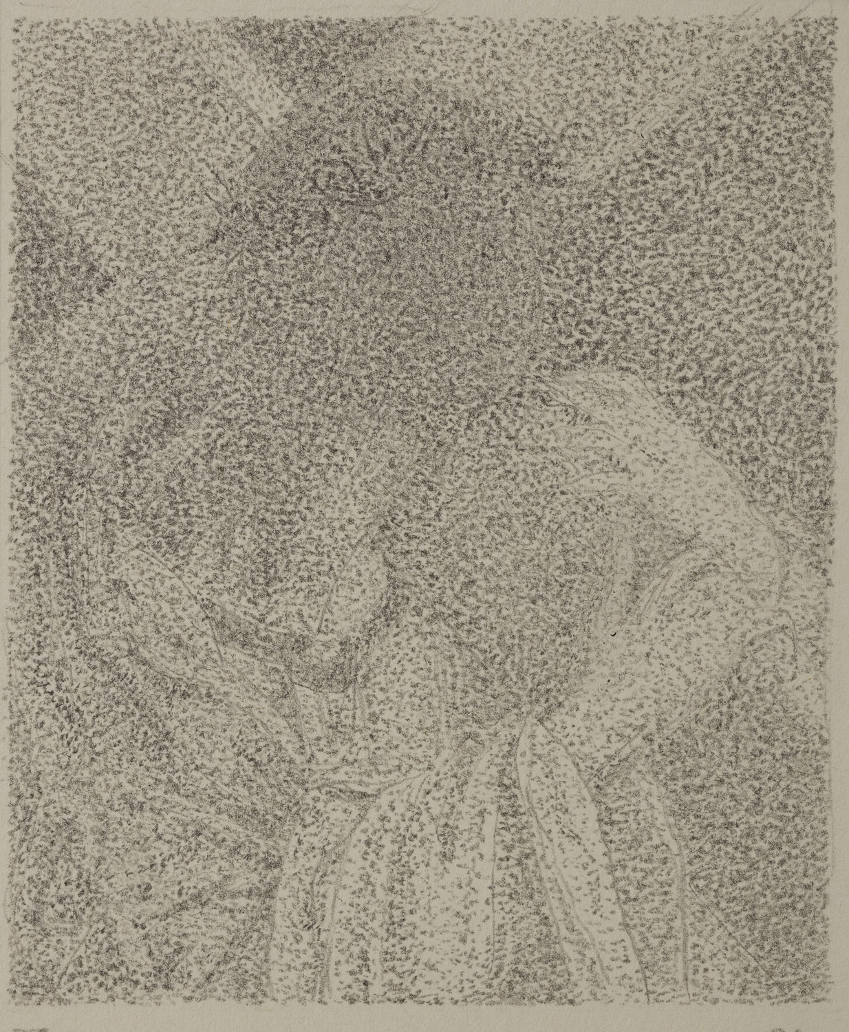 Franco Pozzi, Piccola Passione. In venturum tempus prospectus (2021; matita su carta, 7,5 x 6 cm)
