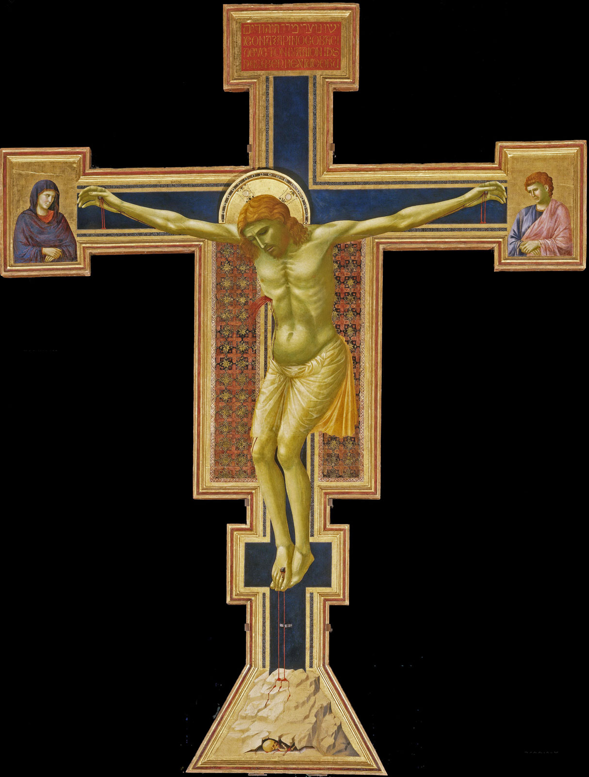 Giotto, Crocifisso di Santa Maria Novella (1290-1295; tempera su tavola, 578 x 406 cm; Firenze, Santa Maria Novella)
