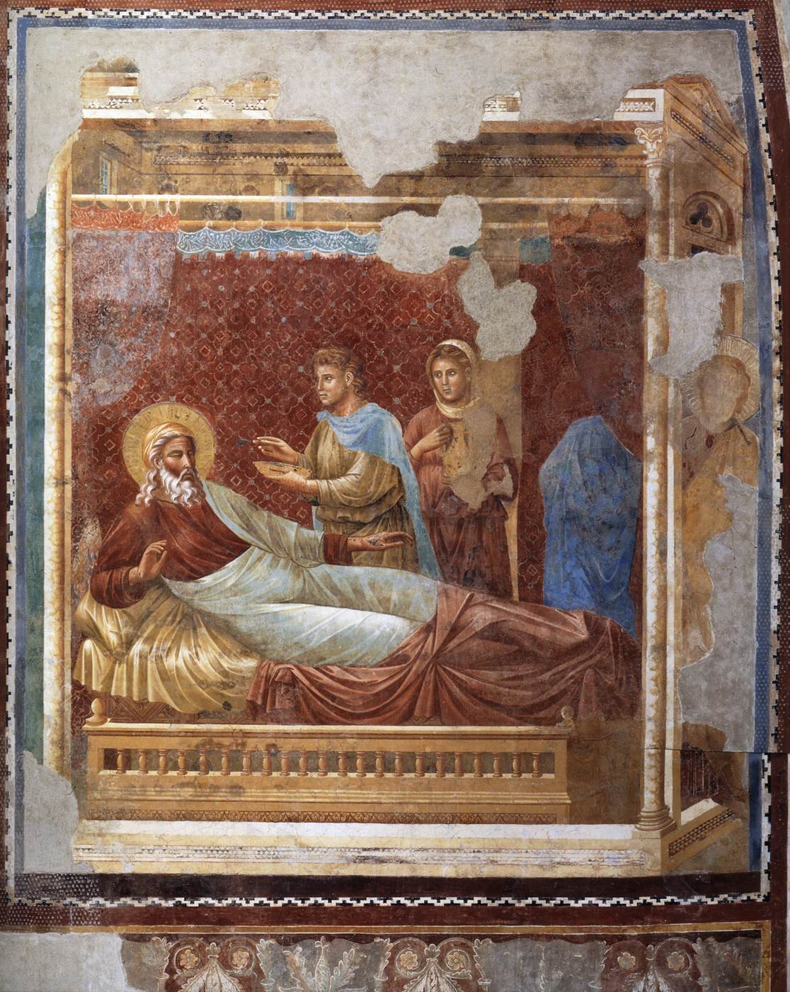 Giotto, Isacco respinge EsaÃ¹ (anni Novanta del Duecento; affresco, 300 x 300 cm; Assisi, Basilica Superiore di San Francesco)
