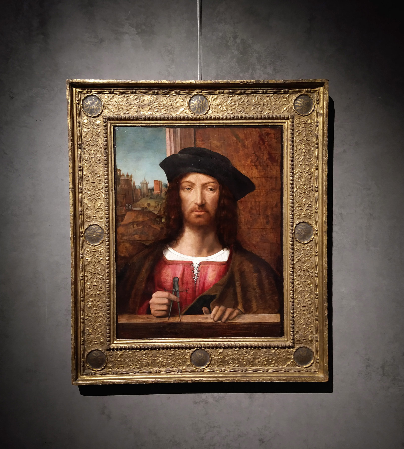 Jacopo de' Barbari, L'Architetto (Ritratto di Hans Behaim) (1503-1505 circa; olio su tavola, 63 x 56 cm)
