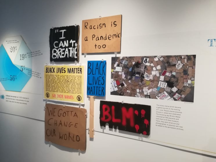 Musealizzazione della statua di Colston dopo l'abbattimento
