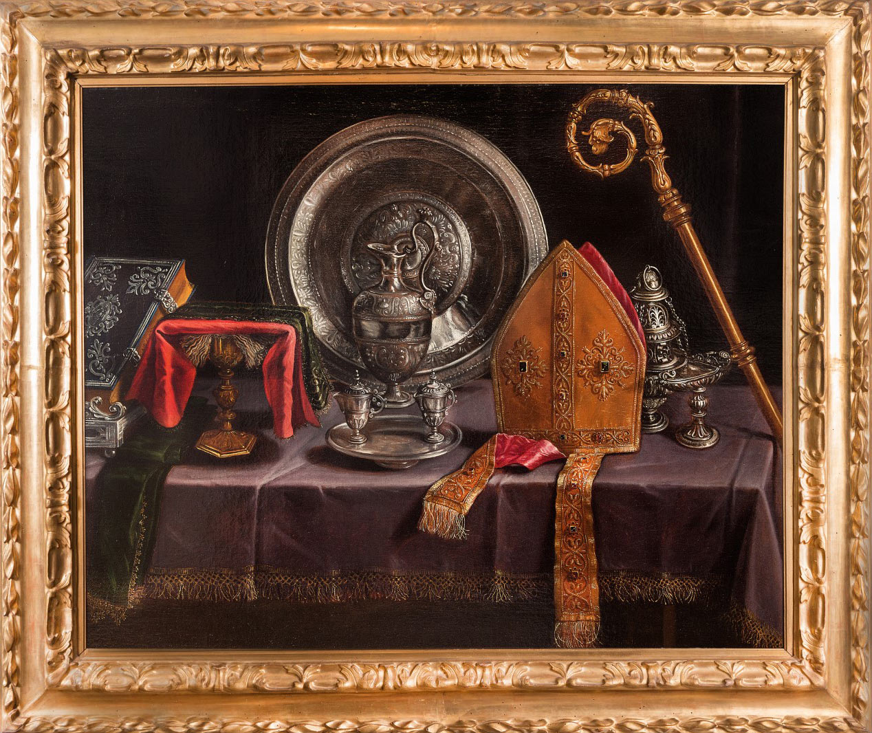 Paolo Antonio Barbieri, Apparati liturgici per una Santa Messa vescovile (1647 circa; olio su tela, 103 x 140 cm; Cento, Pinacoteca Civica)
 Paolo Antonio Barbieri, Apparati liturgici per una Santa Messa vescovile (1647 circa; olio su tela, 103 x 140 cm; Cento, Pinacoteca Civica)