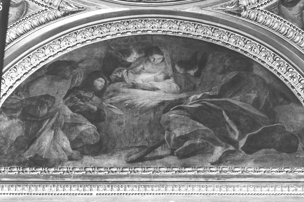 Carlo Maratta, NativitÃ  (1653-1654; affresco; Roma, Sant'Isidoro a Capo le Case)
