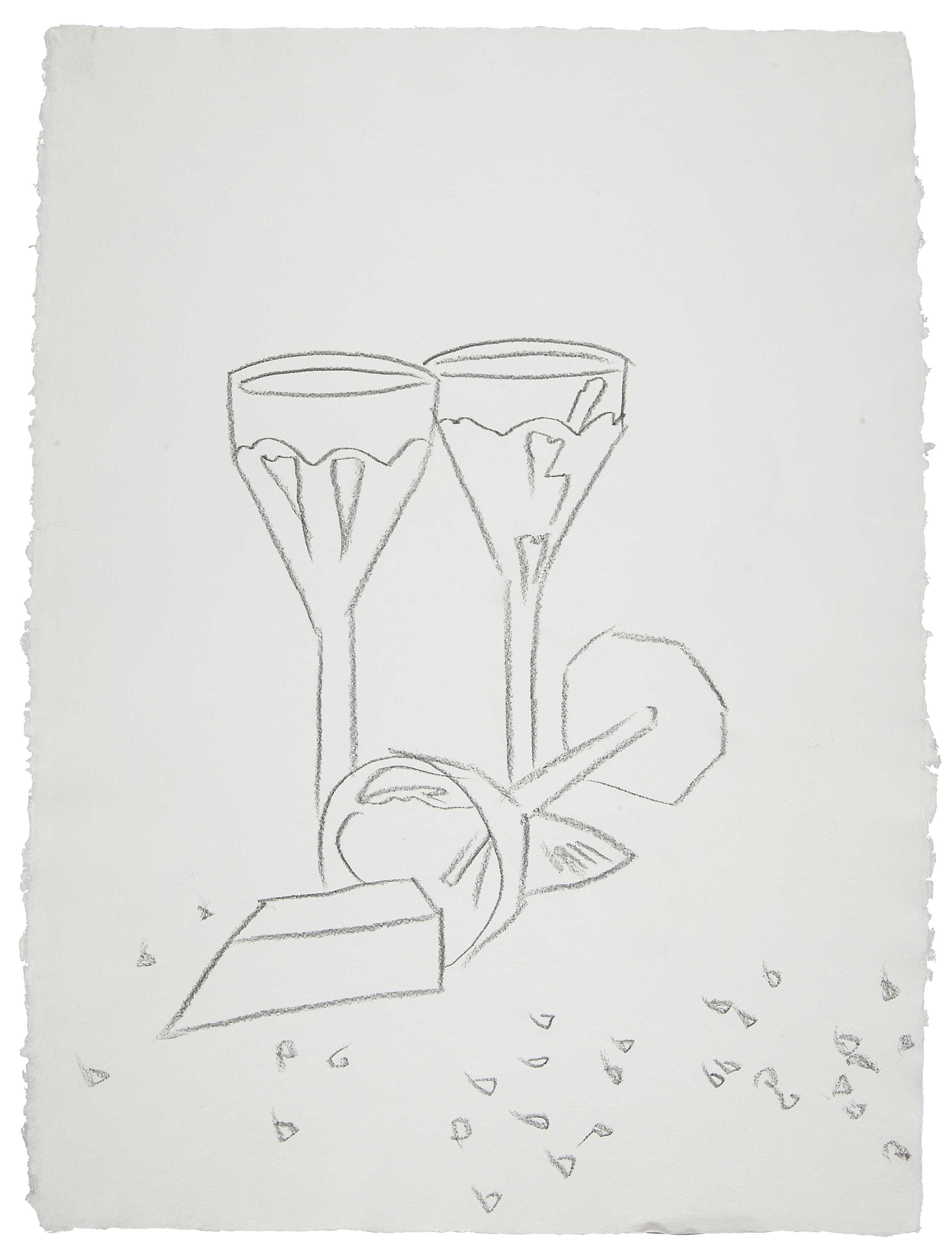 Andy Warhol, Committee 2000 (1982; grafite su carta, 806 x 603 mm)
