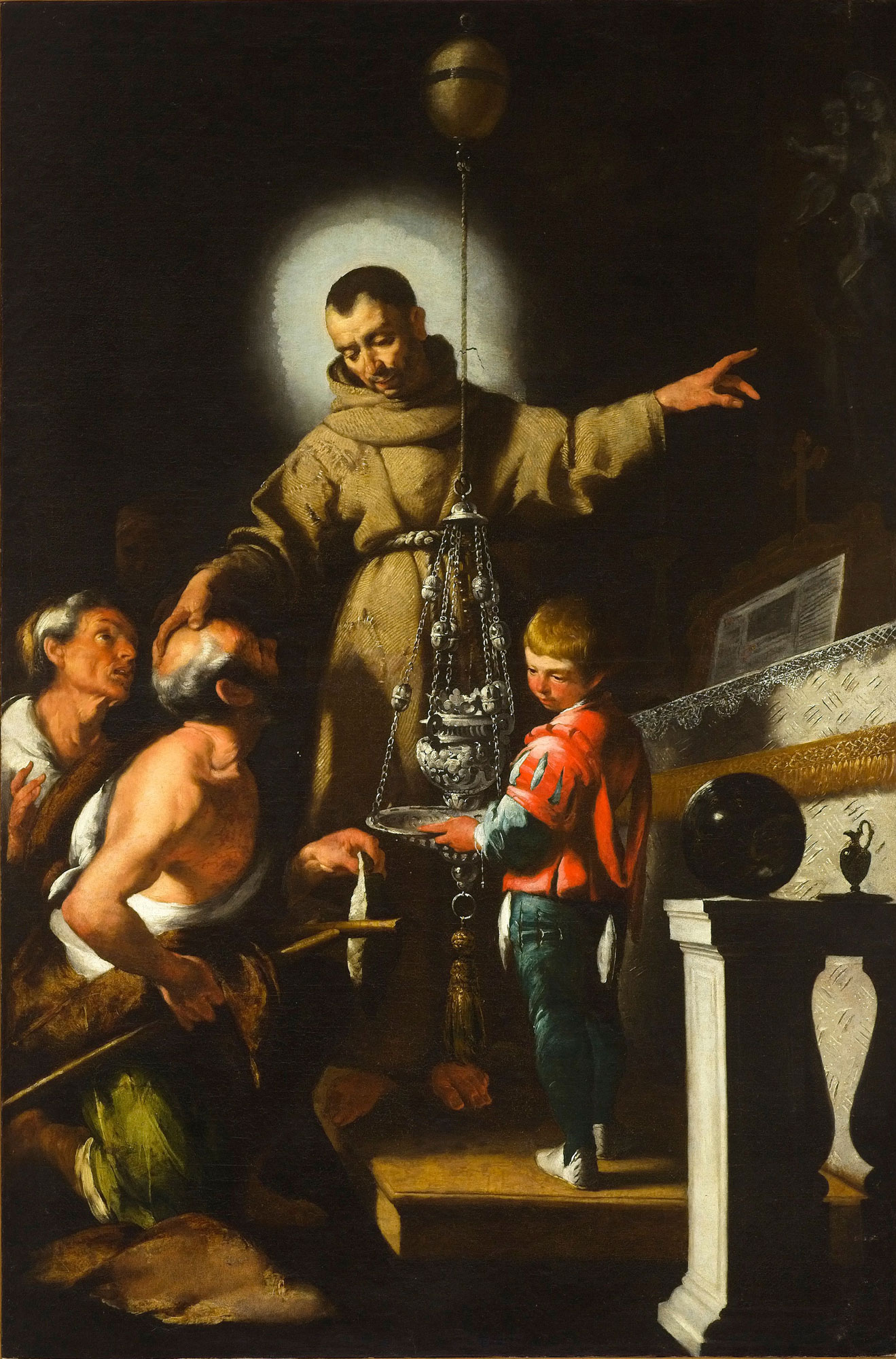 Bernardo Strozzi, Miracle of Saint Diego (c. 1624; oil on canvas, 287 x 185.5 cm; Levanto, Church of the Annunziata)