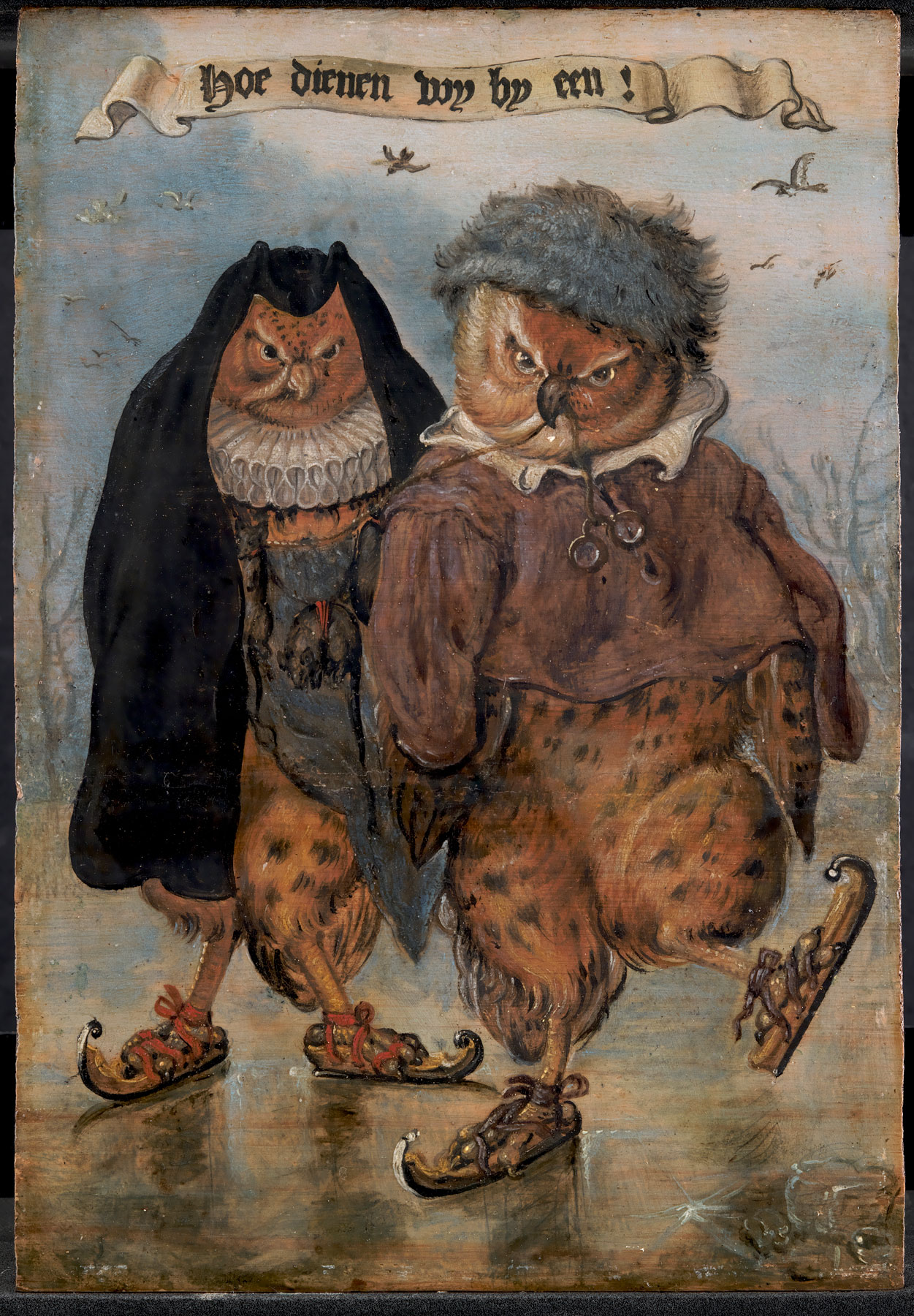 Adriaen Pieterszoon Van de Venne, Come stiamo bene insieme (1614-1662 circa; olio su tavola, 26,5 x 18 cm; Copenaghen, Statens Museum for Kunst)
