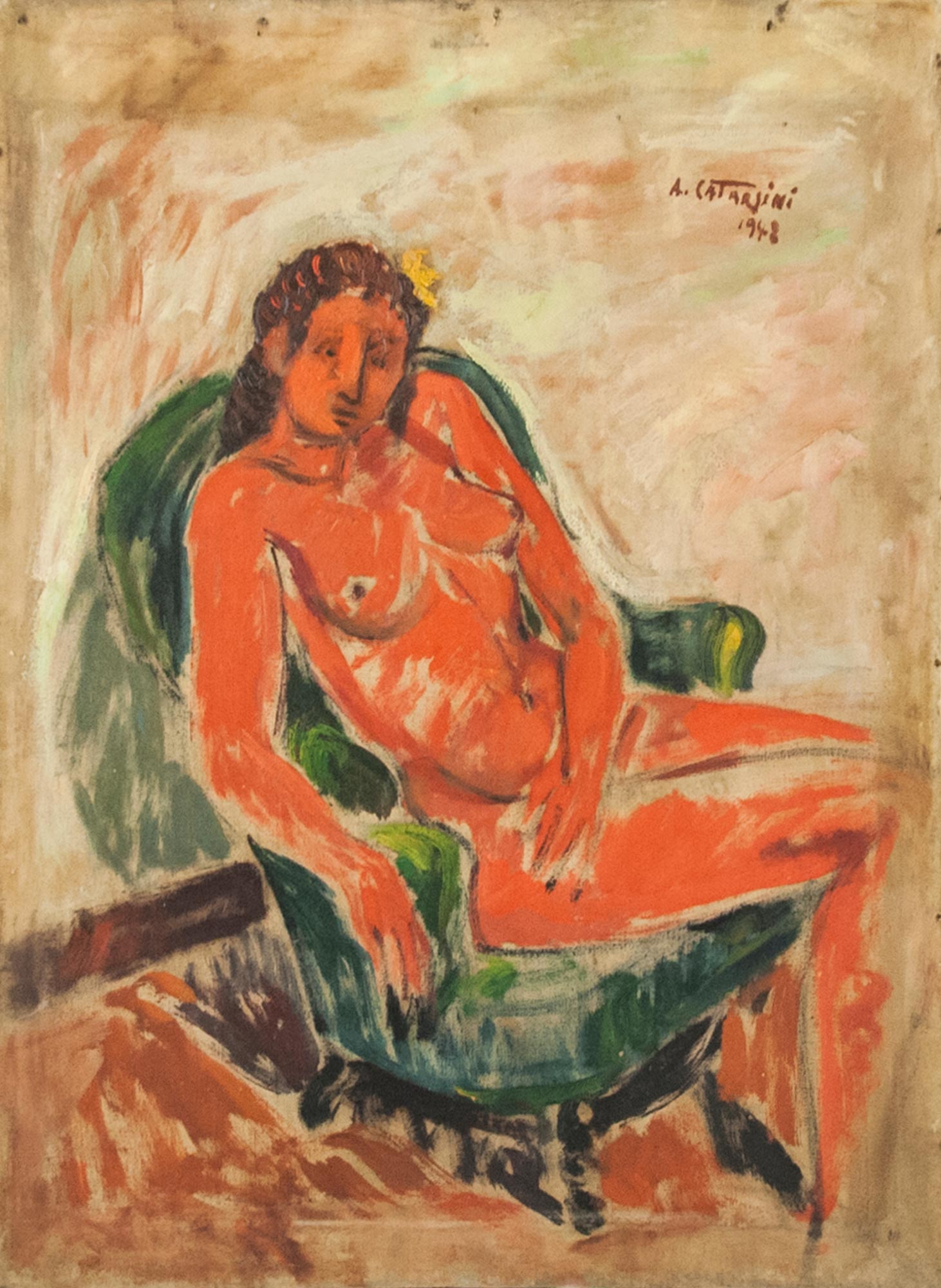 Alfredo Catarsini, Nudo rosso sulla poltrona verde (1948; olio su tela)
 Alfredo Catarsini, Nudo rosso sulla poltrona verde (1948; olio su tela)