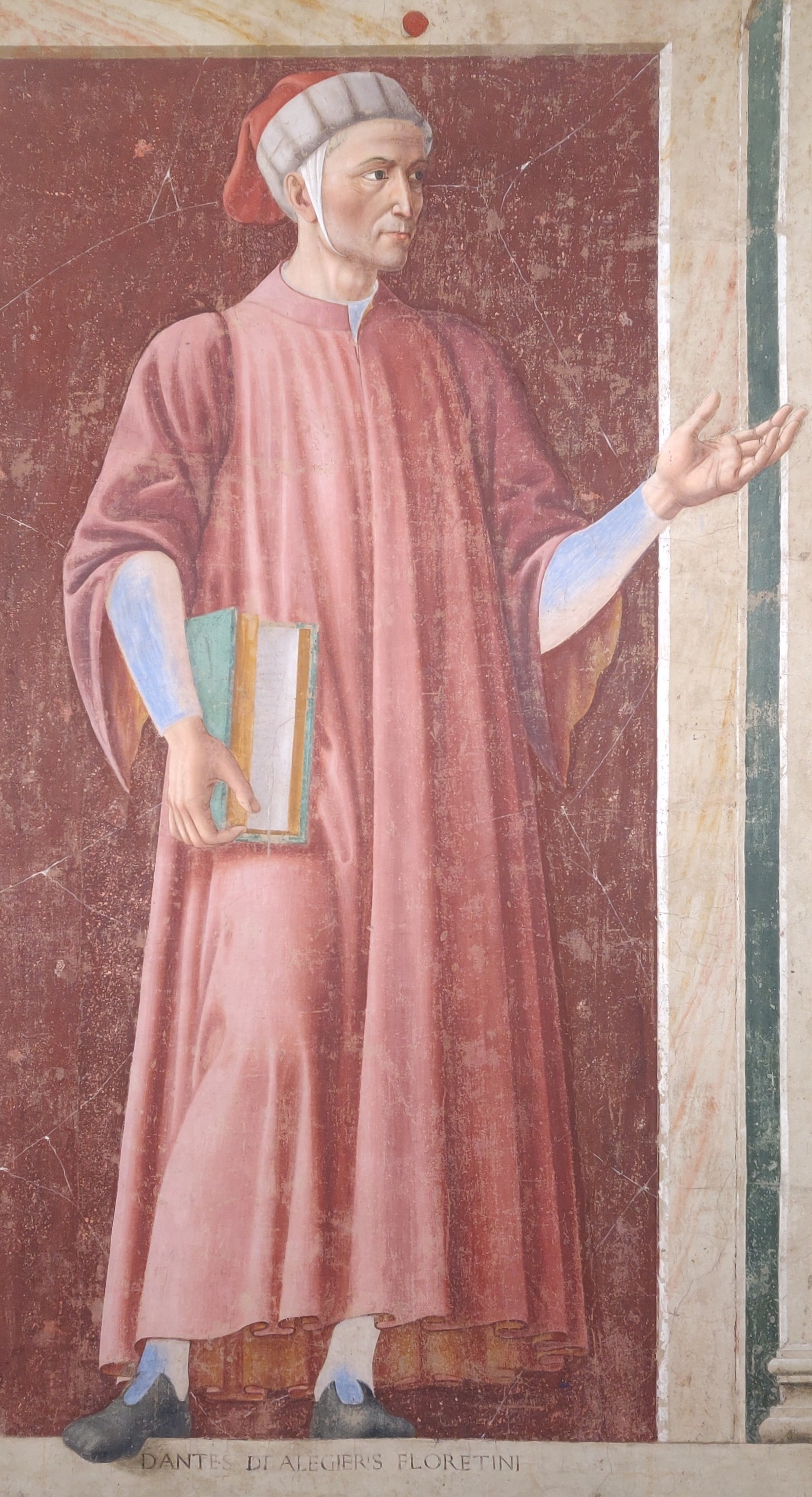 Il ritratto di Dante dopo il restauro
