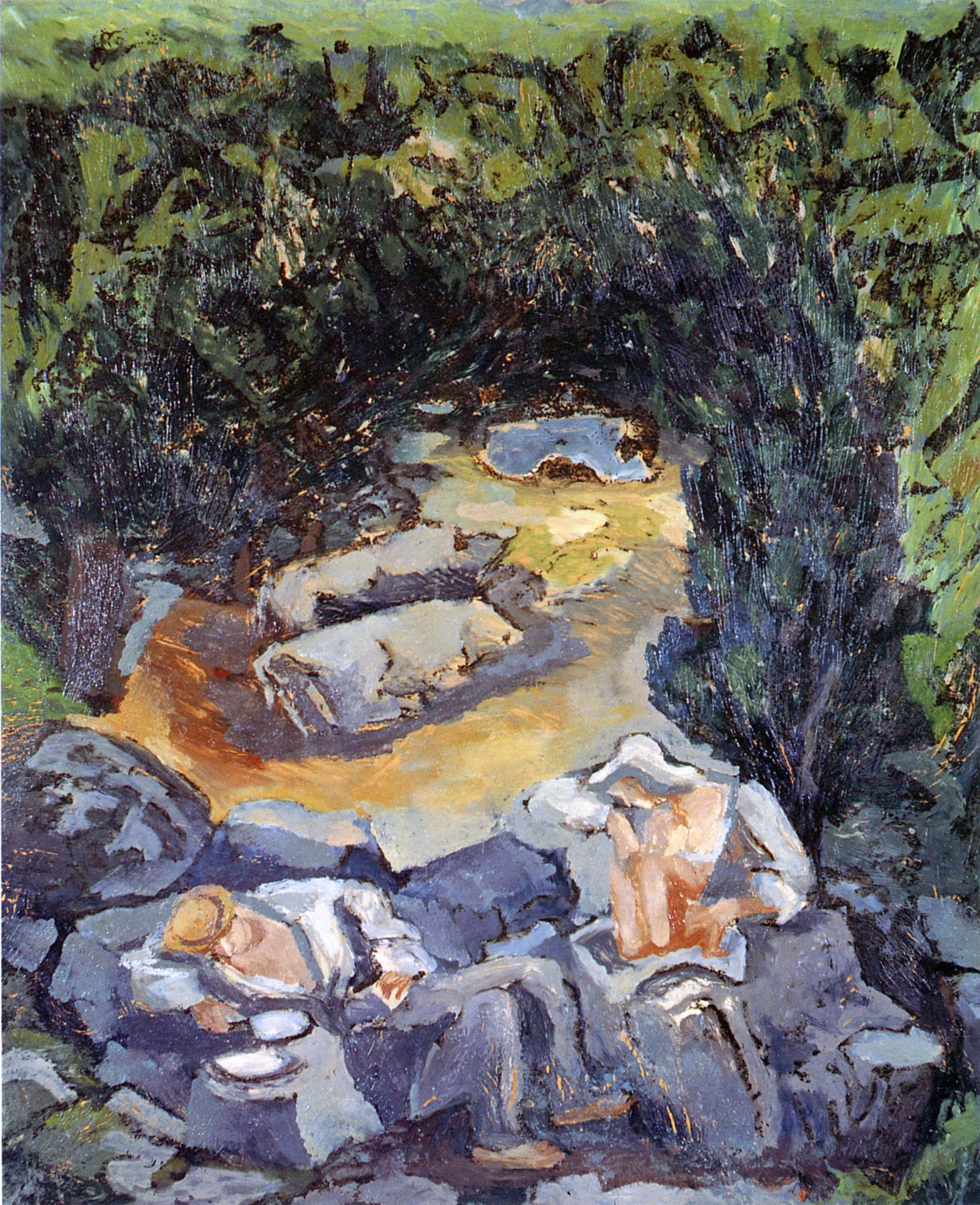Arturo Martini, La siesta (1946; olio su cartone, 58 x 48,3 cm)
