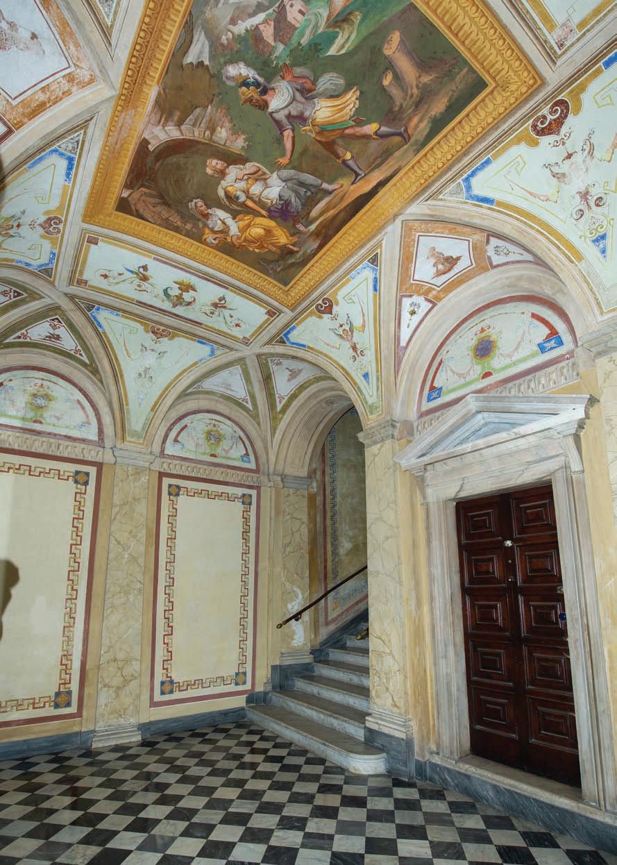 L'atrio di Palazzo Spinola Pessagno. Foto di Laura Guida
