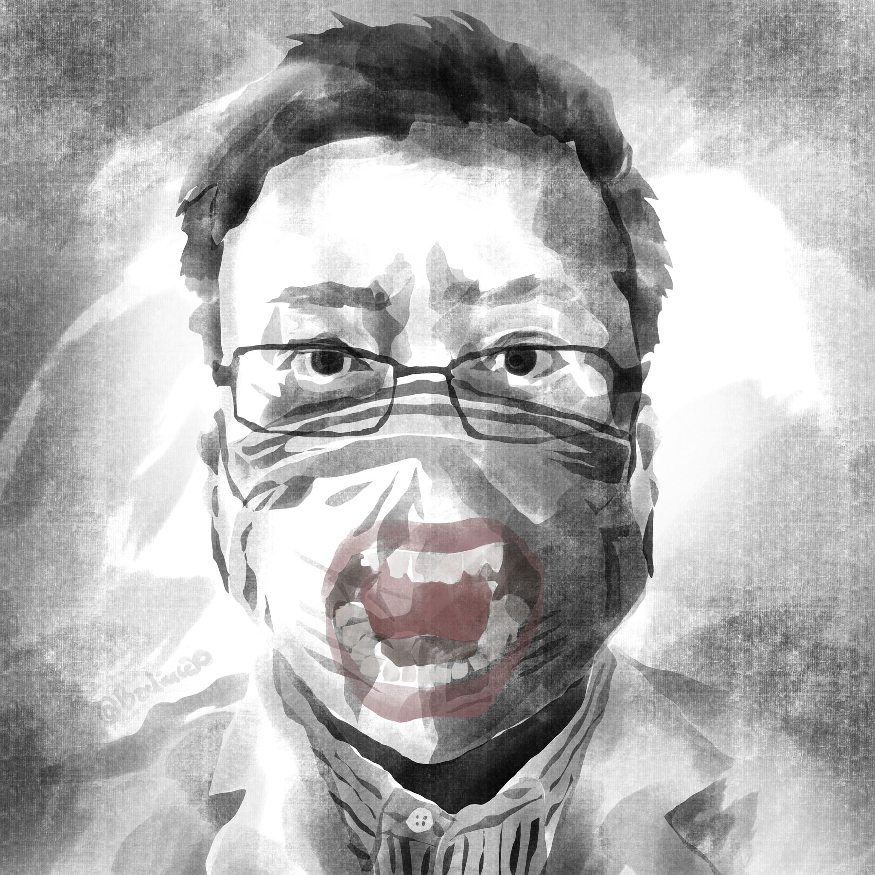 Badiucao, No I Can’t, No I Don’t Understand, Covid Portraits for Dr. Li (2020; stampa digitale su carta di riso, 150 x 150 cm)
 Badiucao, No I Can’t, No I Don’t Understand, Covid Portraits for Dr. Li (2020; stampa digitale su carta di riso, 150 x 150 cm)