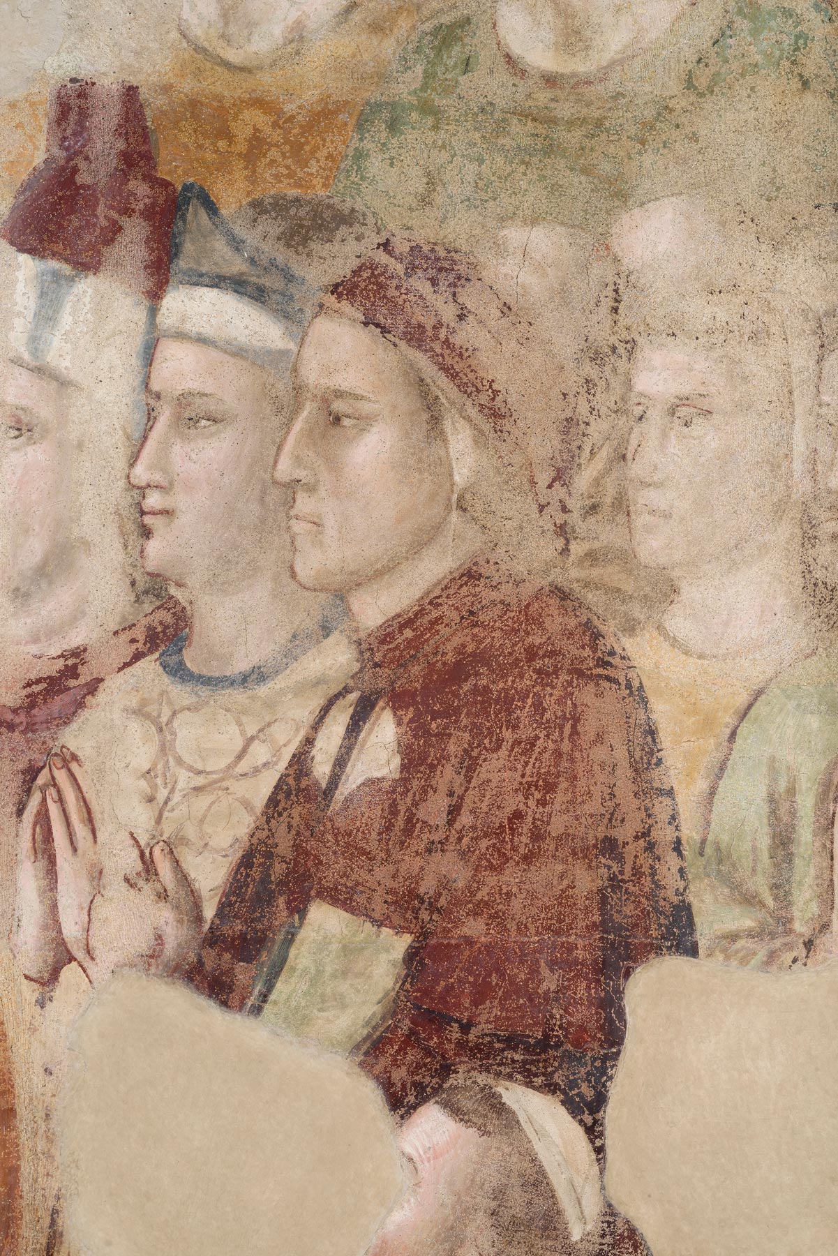 Giotto e scuola giottesca, Ritratto di Dante (1334-1337; affresco; Firenze, Museo del Bargello, Cappella del Podestà)
 Giotto e scuola giottesca, Ritratto di Dante (1334-1337; affresco; Firenze, Museo del Bargello, Cappella del Podestà)