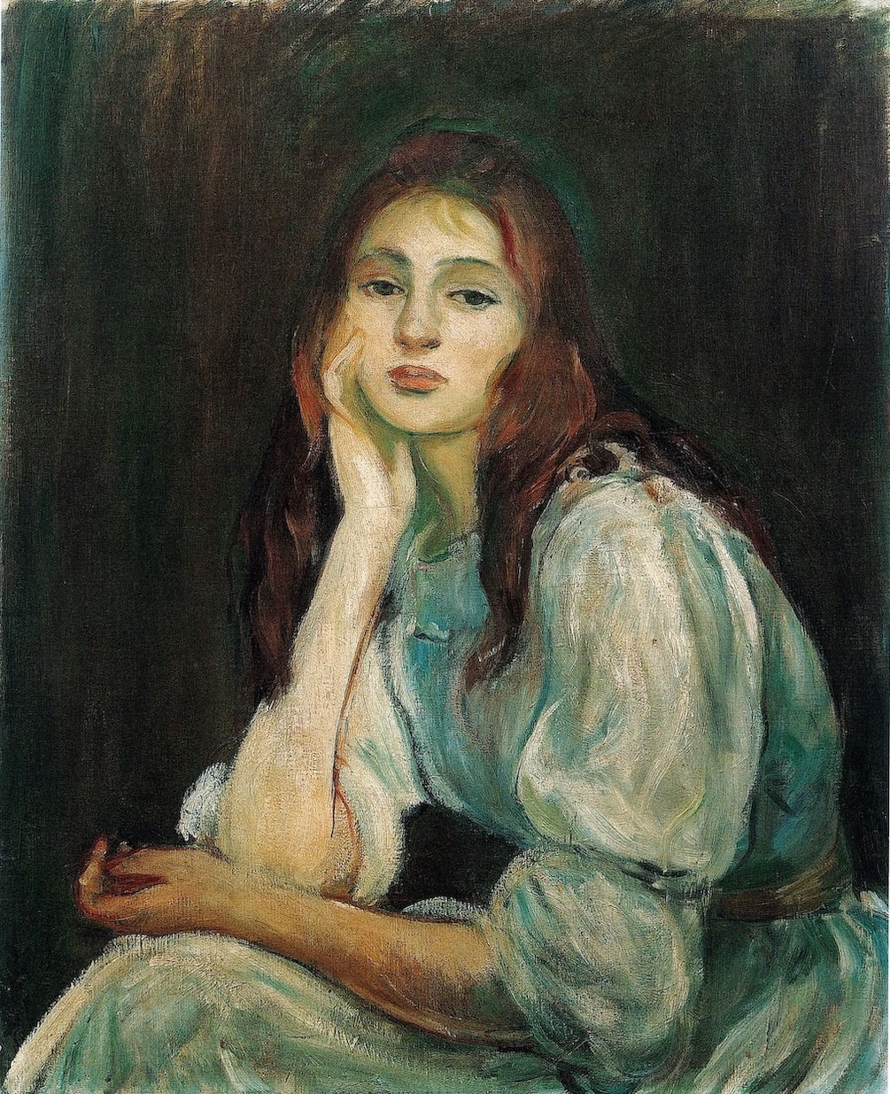 Berthe Morisot, Julie rêveuse (1894; olio su tela, 65 x 54 cm; Collezione privata)
 Berthe Morisot, Julie rêveuse (1894; olio su tela, 65 x 54 cm; Collezione privata)