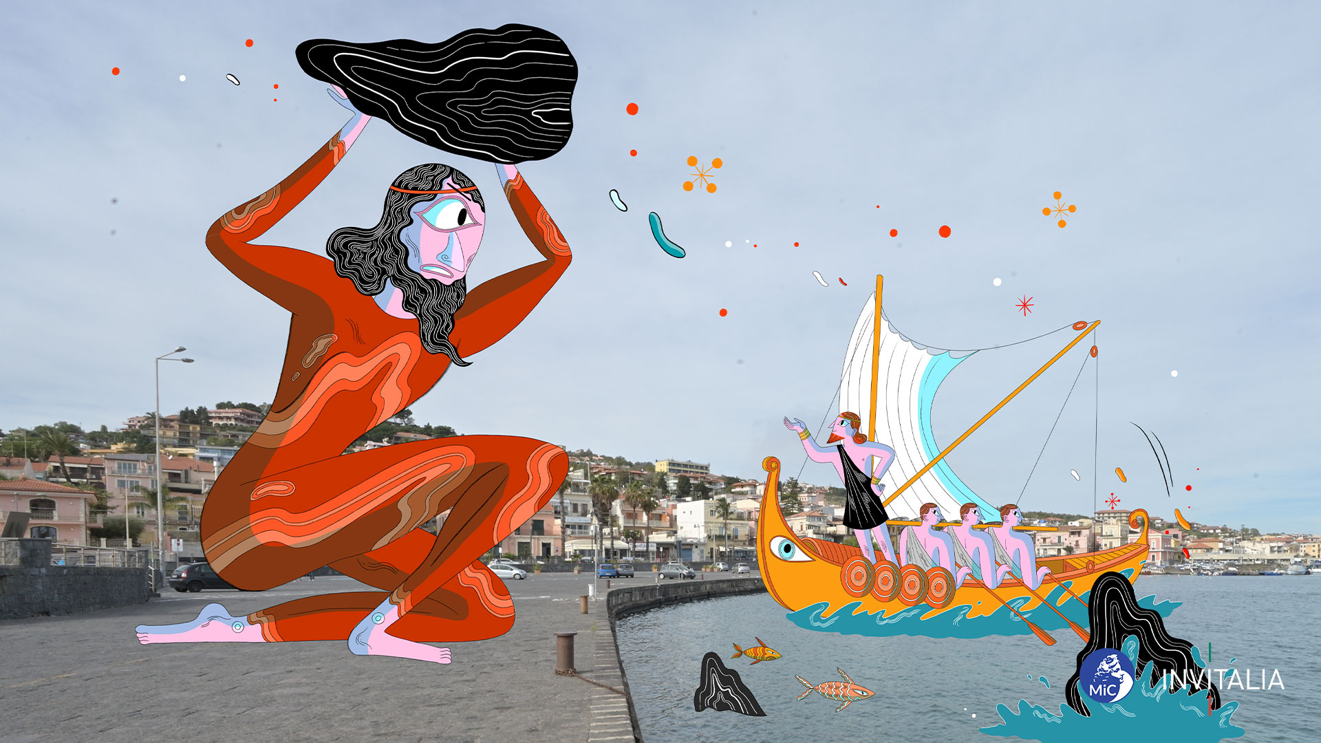 Aci Trezza (CT), Sicilia | Illustrazione di Elisa Macellari
