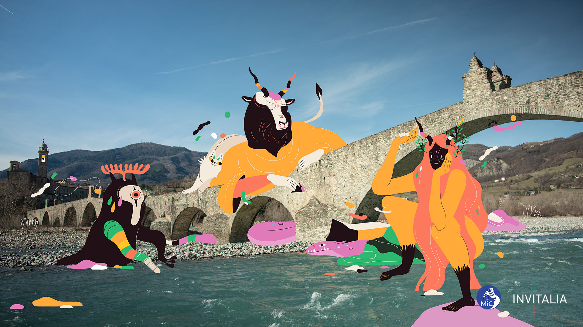 Bobbio (PC), Emilia-Romagna | Illustrazione di Giulia Ripa – Wipa
