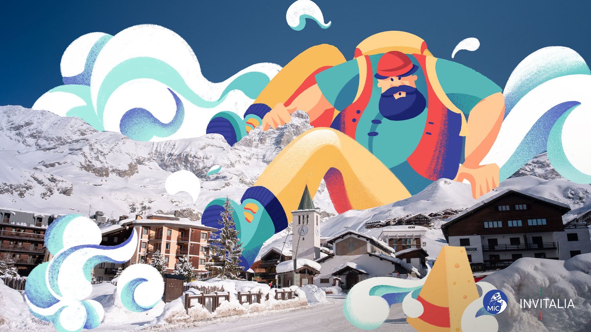 Cervinia (AO), Valle D’Aosta | Illustrazione di Chiara Vercesi
