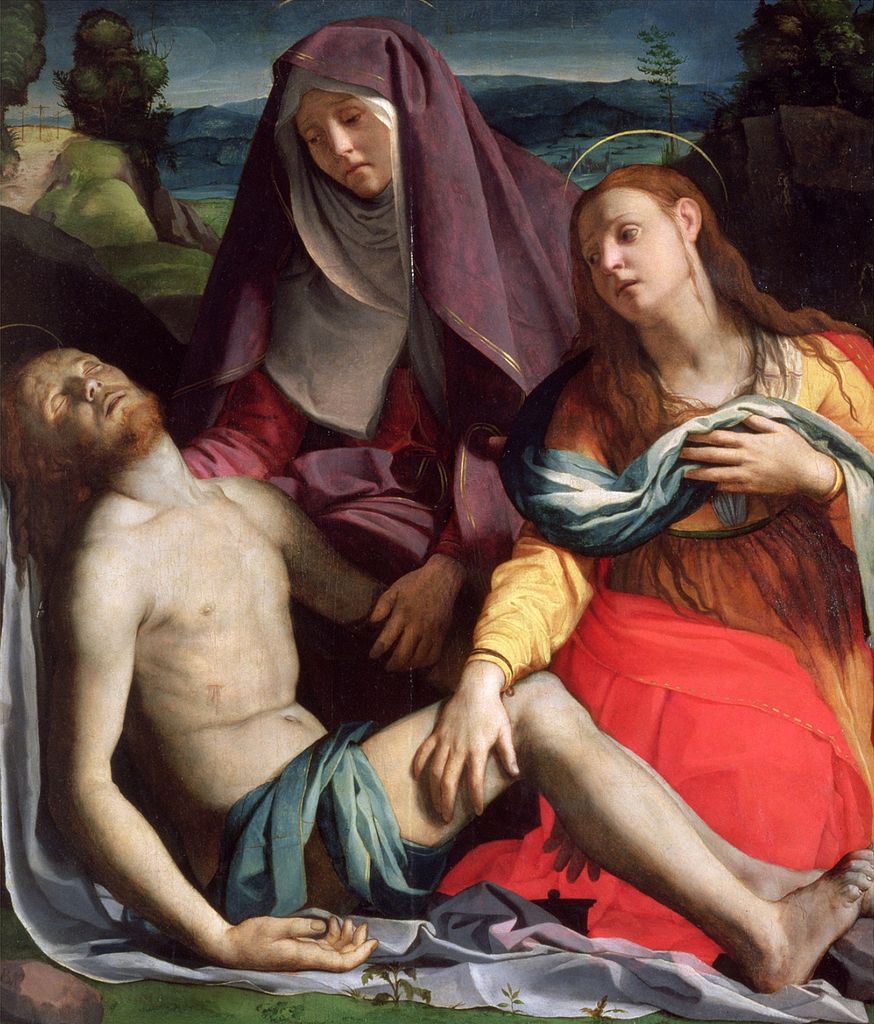Bronzino, Compianto su Cristo morto o Pietà (1530 circa; olio su tavola, 105 x 100 cm; Firenze, Uffizi)
