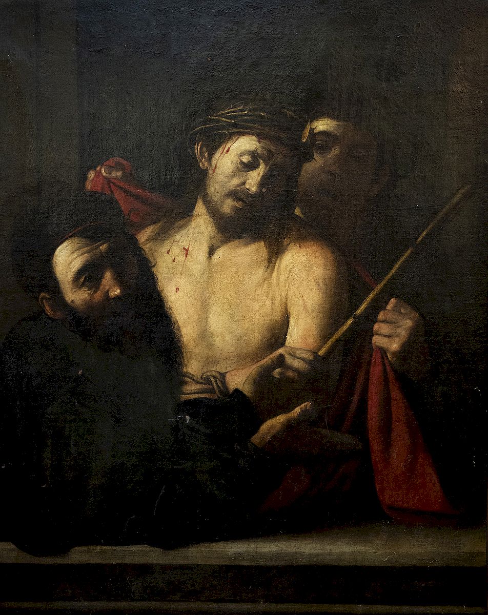 Caravaggio (attr.), Ecce Homo (olio su tela, 111 x 86 cm)
 Caravaggio (attr.), Ecce Homo (olio su tela, 111 x 86 cm)