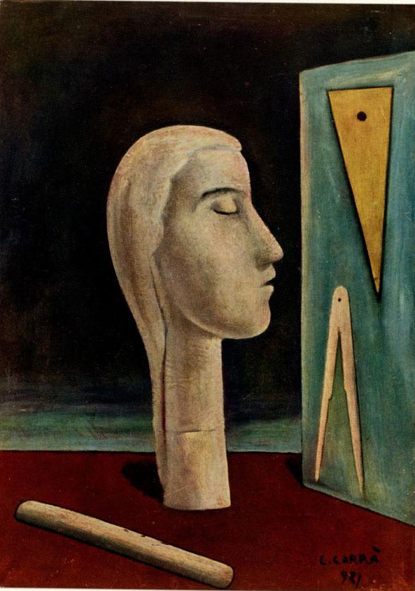 Carlo Carrà, L’amante dell’ingegnere (1921; olio su tela; Milano, Collezione privata)
