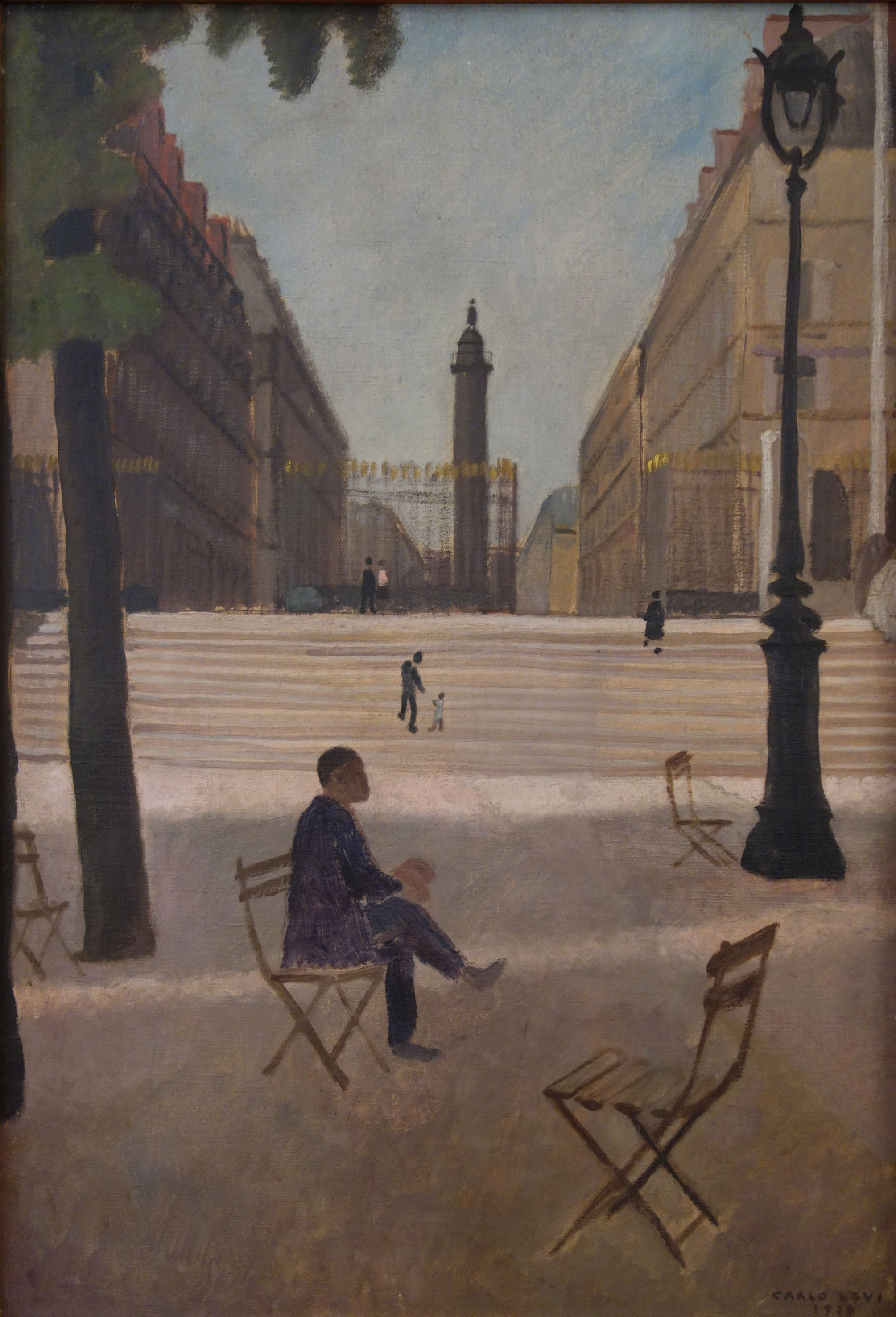 Carlo Levi, Il negro alle Tuileries (1928; olio su tela, 55 x 38 cm; Roma, Fondazione Carlo Levi)
