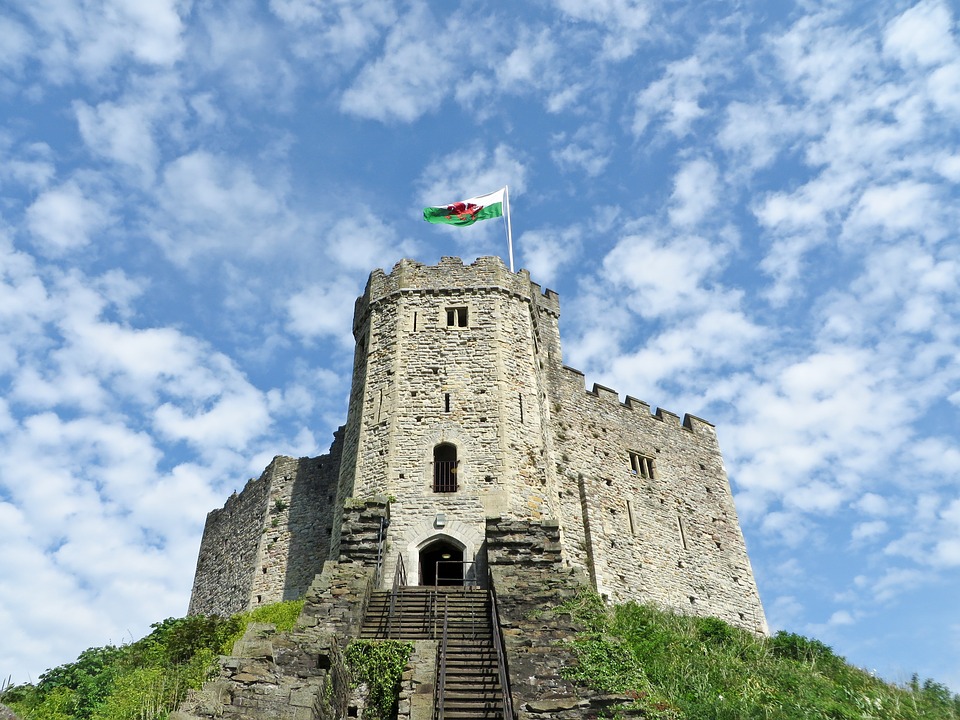 Il mastio medievale del Castello di Cardiff
