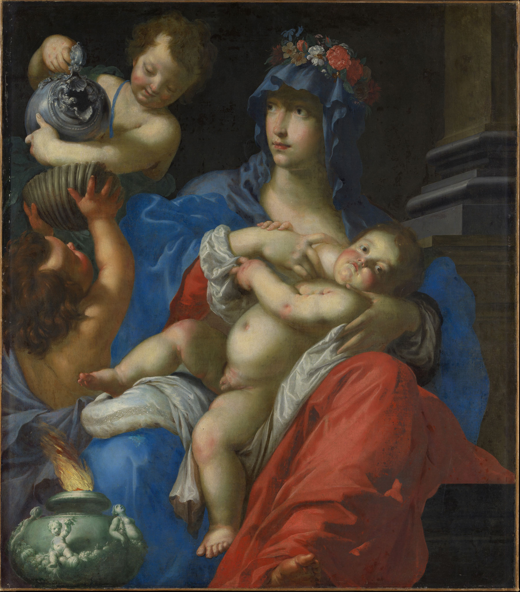 Cesare Dandini, Carità (1630 circa; olio su tela, 119,7 x 105,4 cm; New York, Metropolitan)
