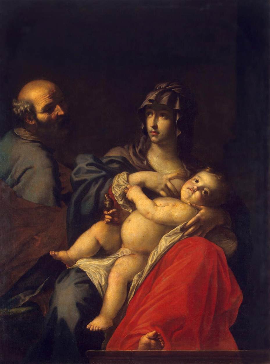 Cesare Dandini, Sacra Famiglia (1640 circa; olio su tela, 148 x 111 cm; San Pietroburgo, Hermitage)
