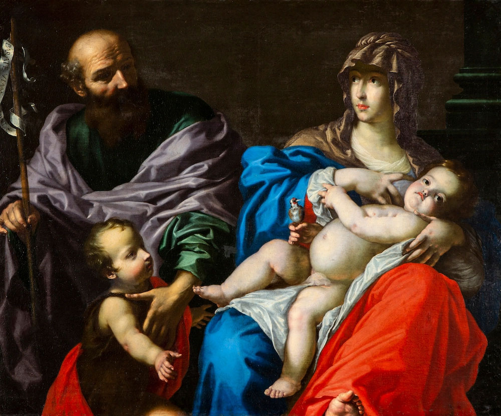La Sacra Famiglia con san Giovannino di New Rochelle attribuito a Cesare Dandini
