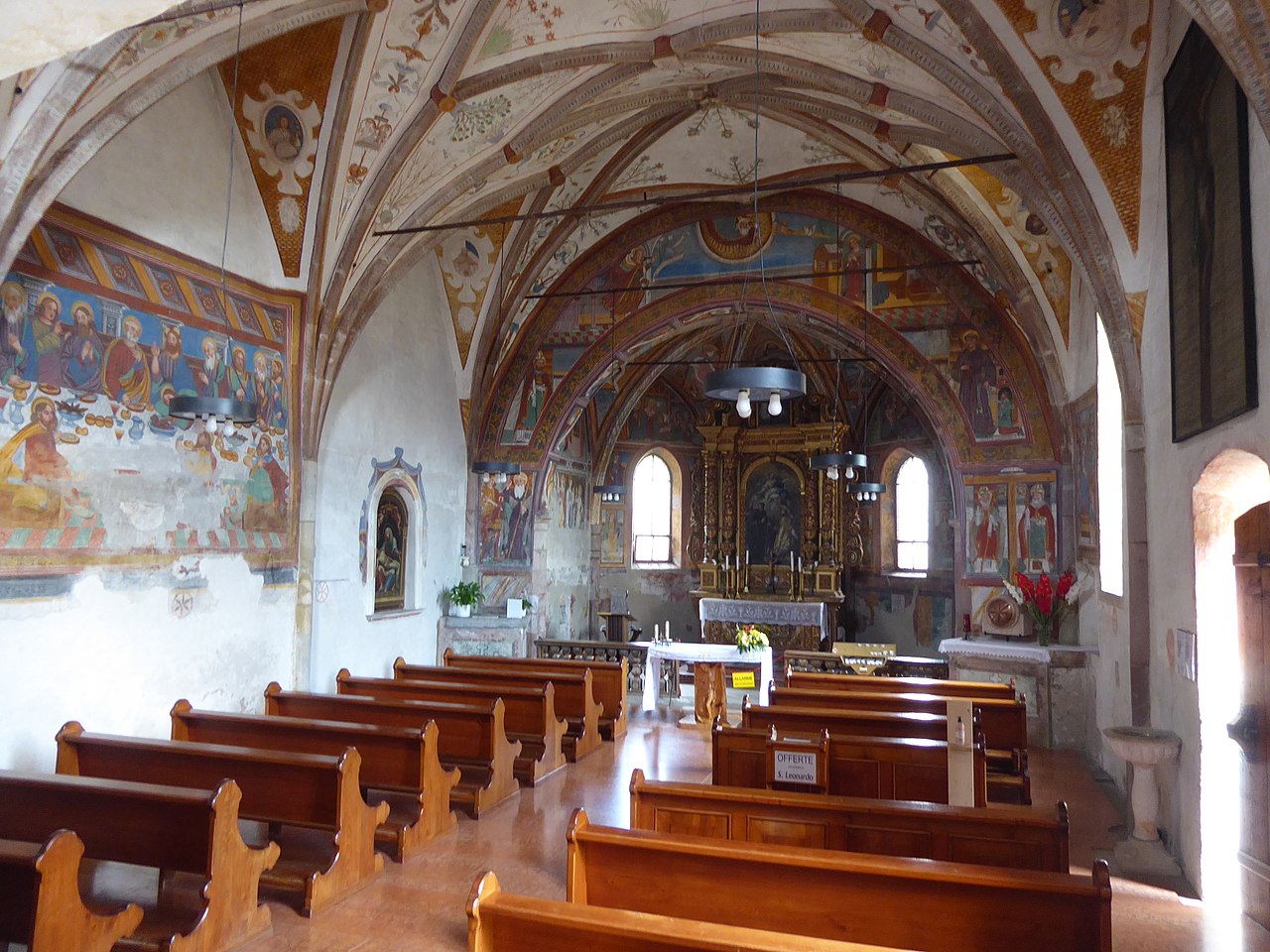 La chiesa dei Santi Leonardo e Gottardo a Tesero
