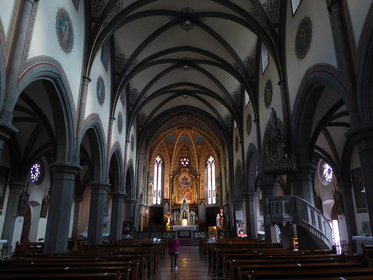 La chiesa arcipretale dei Santi Filippo e Giacomo a Predazzo

