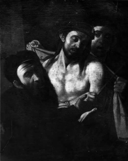 Copia da Caravaggio, Ecce Homo (olio su tela, 107 x 84 cm; Ubicazione sconosciuta) © Fototeca Fondazione Roberto Longhi, inv. 096323
