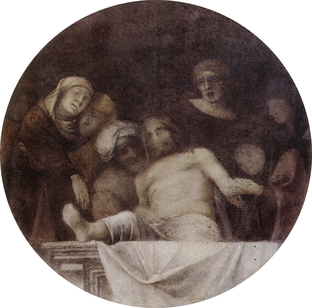 Correggio, Deposizione (1509-1511 circa; affresco staccato, 150 x 150 cm; Mantova, Museo Diocesano)
