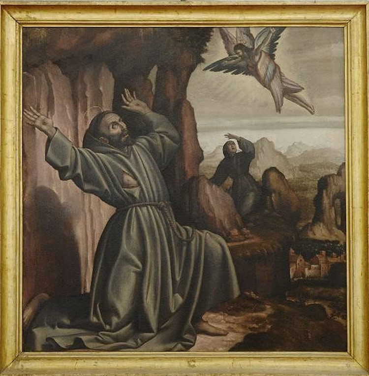 Dono Doni, Stigmata of St. Francis (1566; oil on canvas; Assisi, Pinacoteca Comunale)