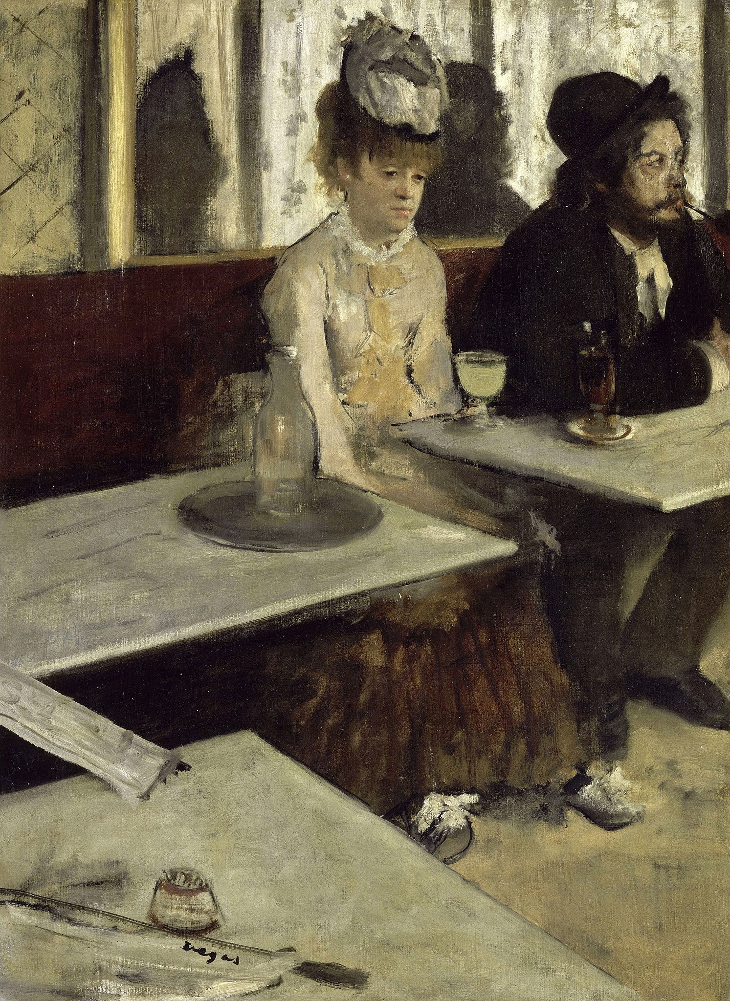 Edgar Degas, L’assenzio (1875-1876; olio su tela, 92 x 68 cm; Parigi, Musée d'Orsay)

