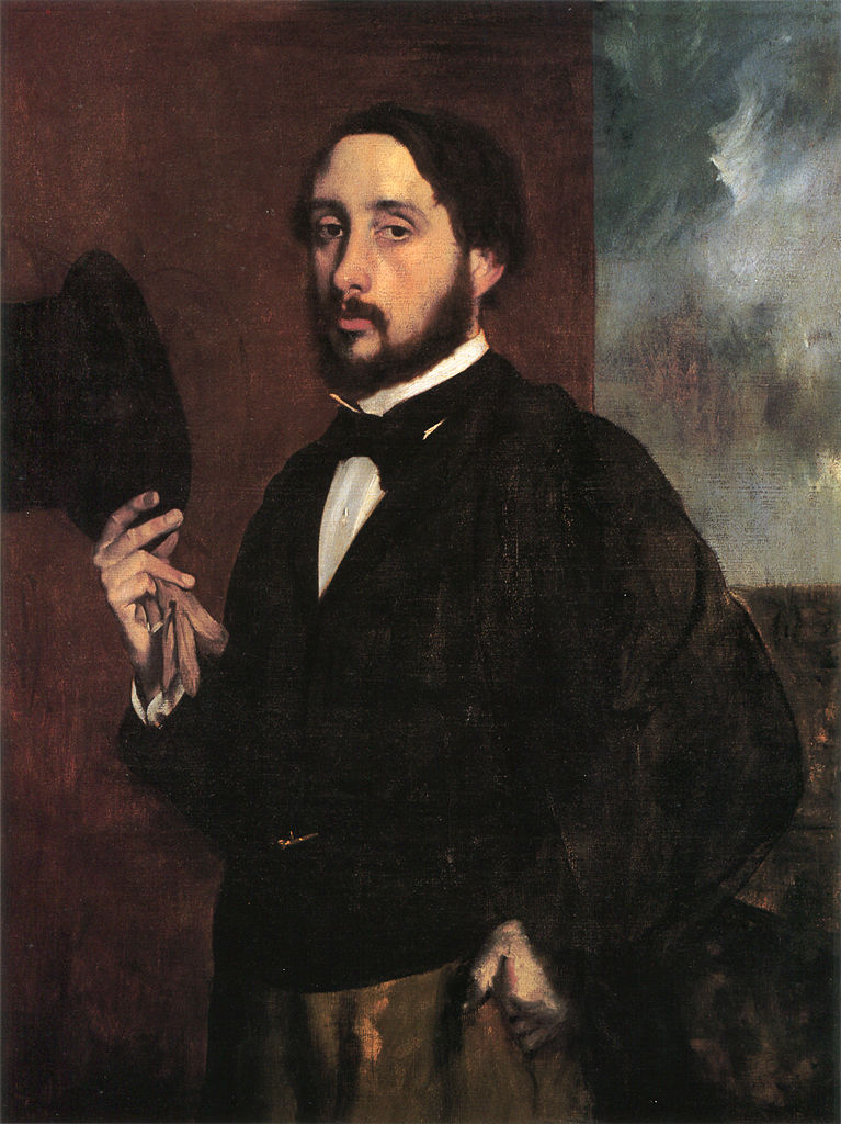 Edgar Degas, Autoritratto (1863 circa; olio su tela, 92,5 x 66,5 cm; Lisbona, Museo Gulbenkian)
