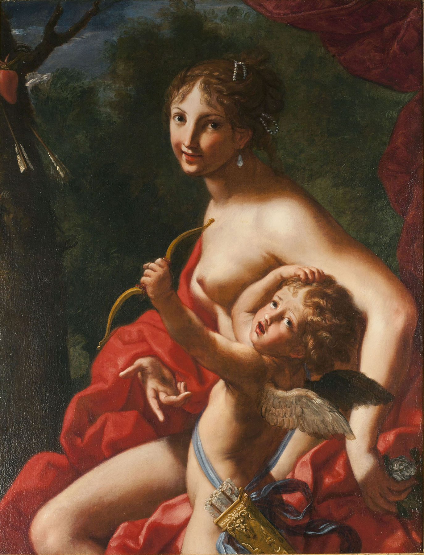 Elisabetta Sirani, Venere e Amore (1664; olio su tela, 101 x 85 cm; Collezione Privata)
