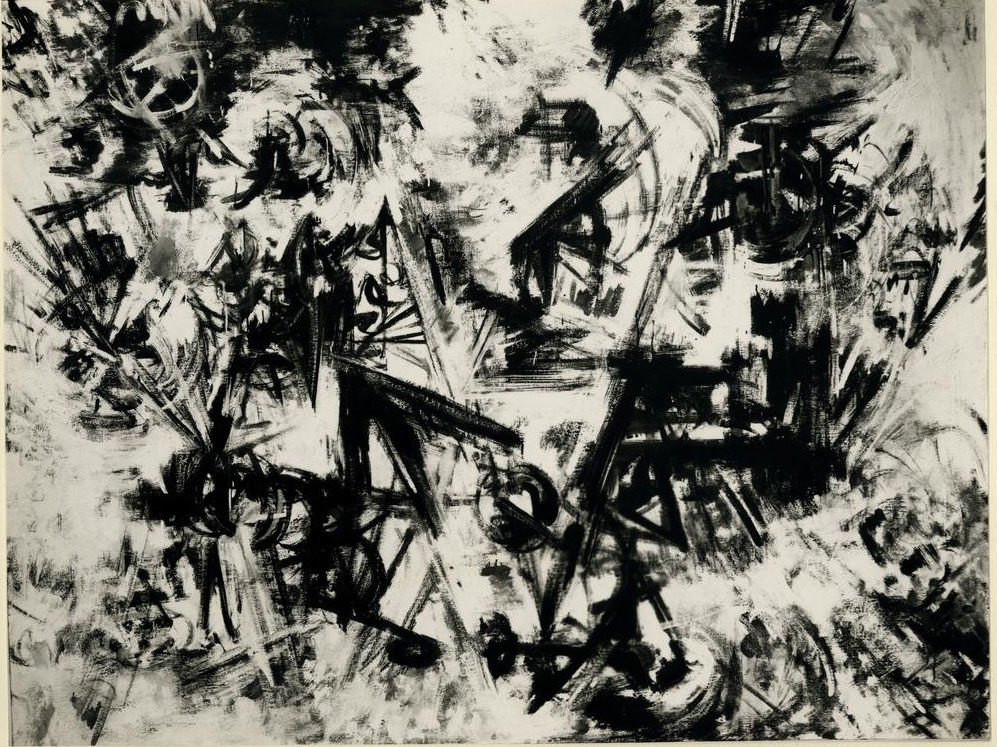 Emilio Vedova, Ciclo della natura n. 7 (1953; tempera su tela, 145 x 190 cm; Araraquara, Museo d'Arte Moderna)
