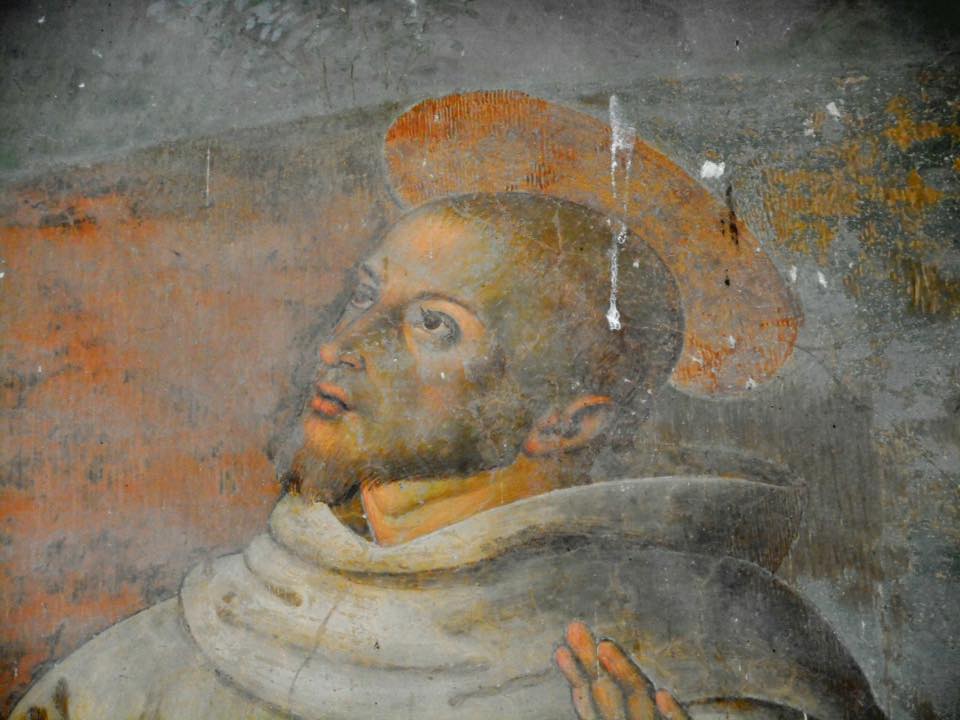 Eusebio da San Giorgio, Stigmata of St. Francis (1507; fresco; Assisi, Sanctuary of San Damiano)