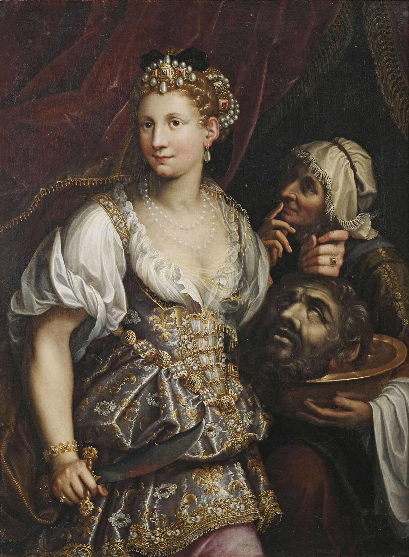 Fede Galizia, Giuditta con la testa di Oloferne (1601; olio su tela, 123 x 92 cm; Roma, Galleria Borghese)

