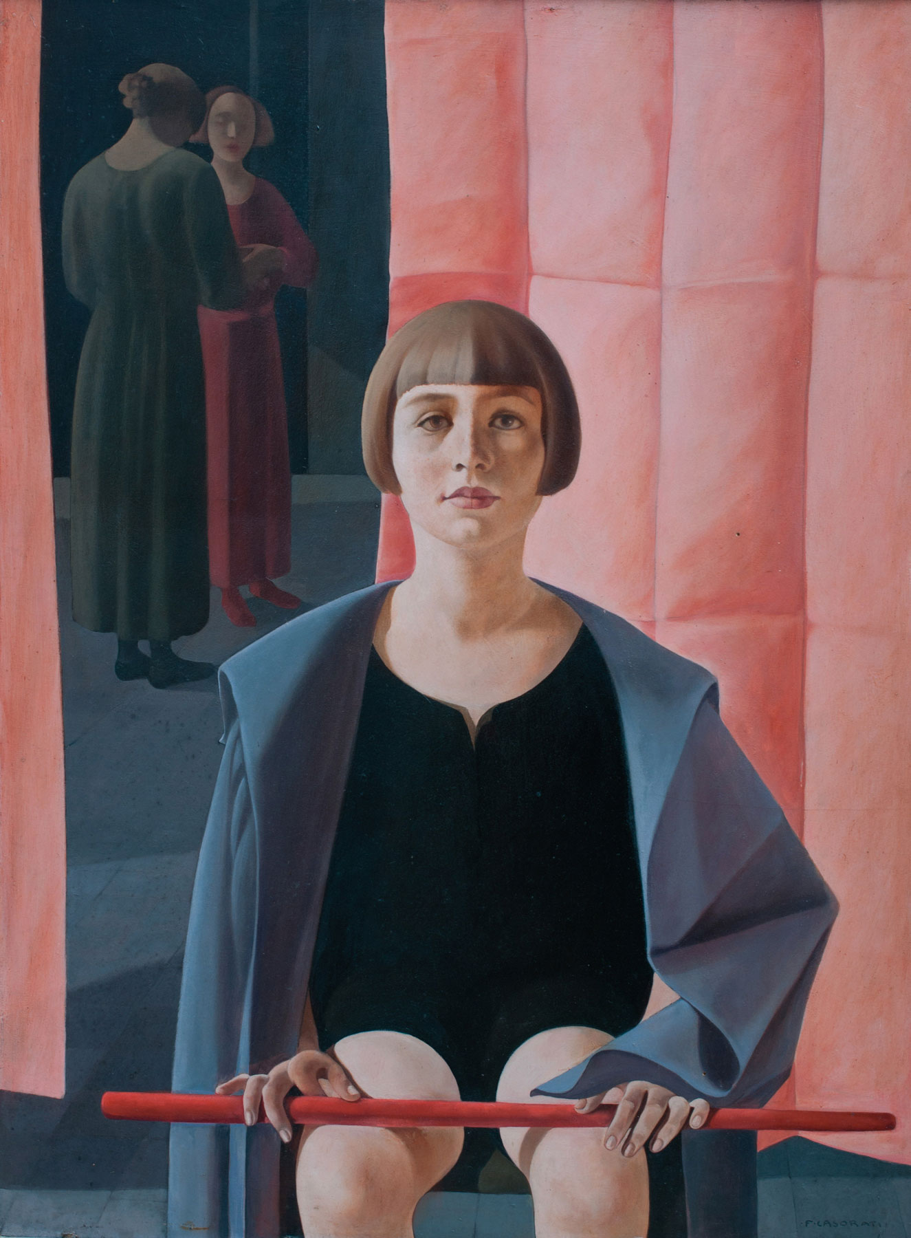 Felice Casorati, Ritratto di Renato Gualino (1923-24; olio su compensato; Viareggio, Istituto Matteucci)

