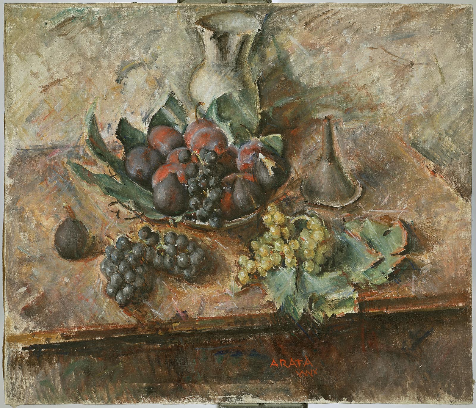 Francesco Arata, Natura morta con uva e fichi (1940; olio su tela, 60 x 70 cm; Fondazione Arata)
 Francesco Arata, Natura morta con uva e fichi (1940; olio su tela, 60 x 70 cm; Fondazione Arata)