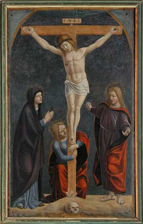 Gaudenzio Ferrari, Crocifissione (1497; tempera grassa su tavola; Varallo, Pinacoteca Civica)
