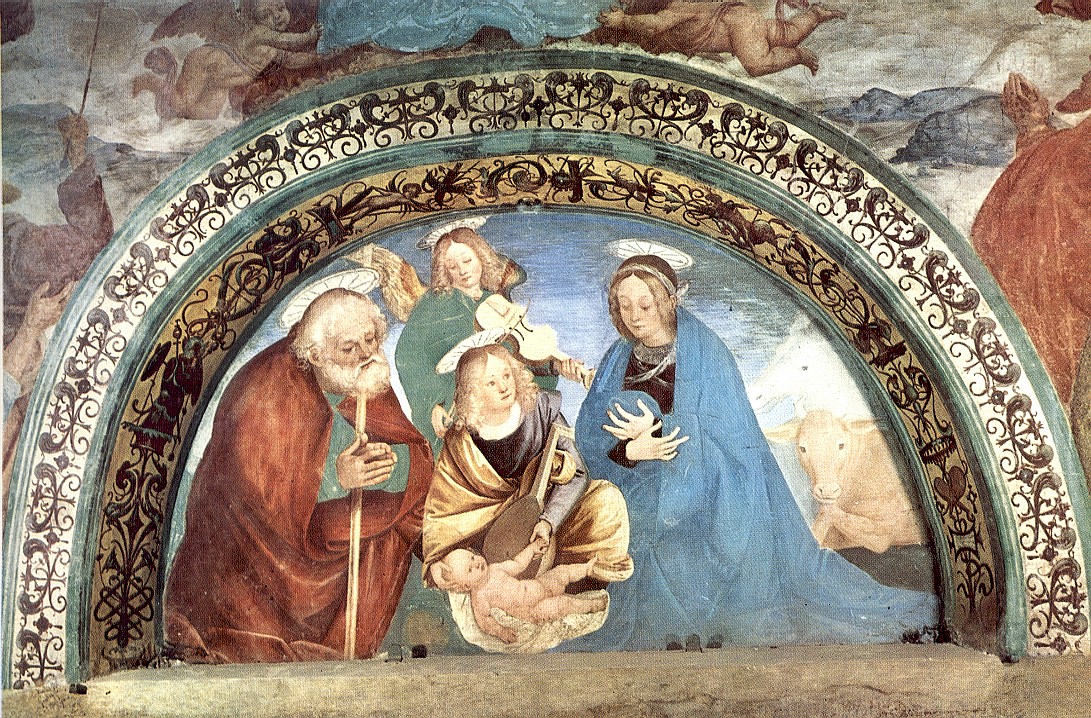 Gaudenzio Ferrari, NativitÃ  (1514-1521; affresco; Varallo, Madonna di Loreto)
