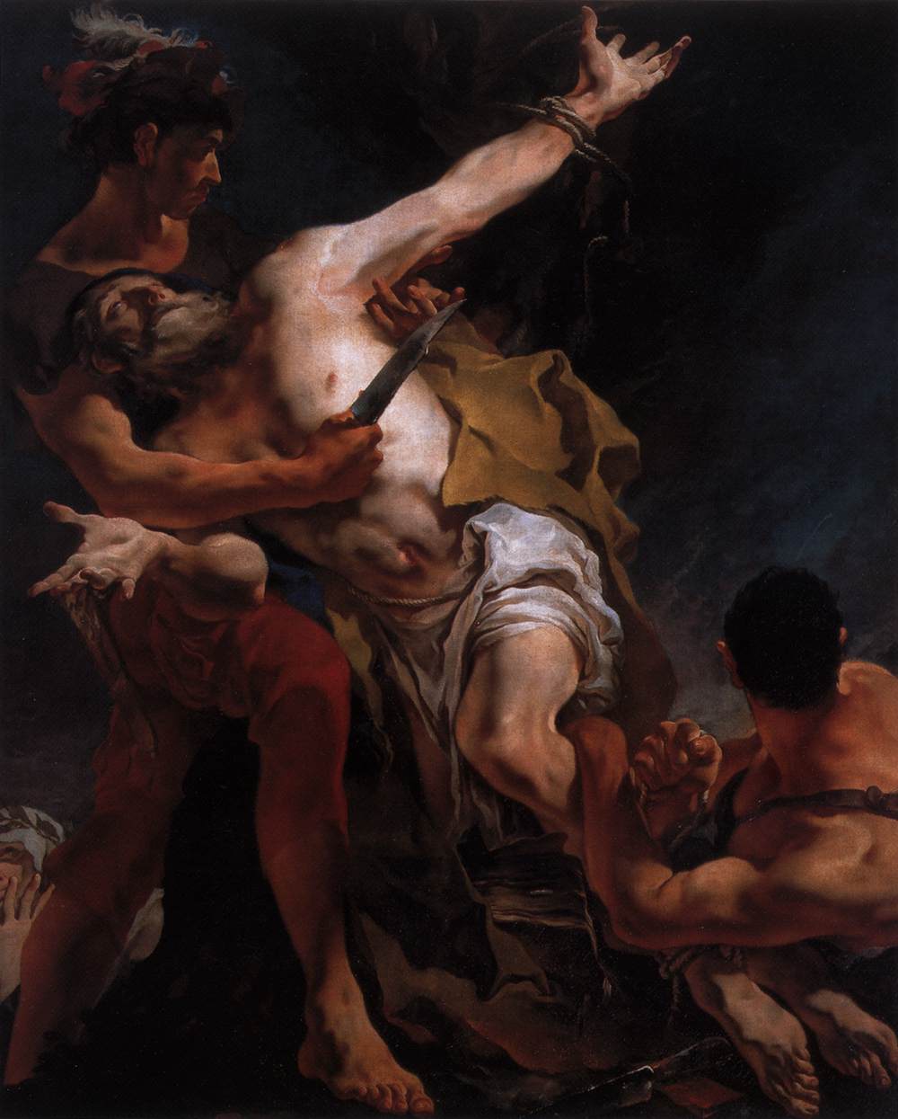Giambattista Tiepolo, Martirio di San Bartolomeo (1722; olio su tela, 167 x 139 cm; Venezia, San Stae)
